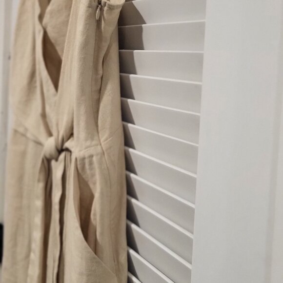 Ellen Tracy Dress Medium, NWOT, Deep Front Pockets Tortoise shell straps - Picture 10 of 12